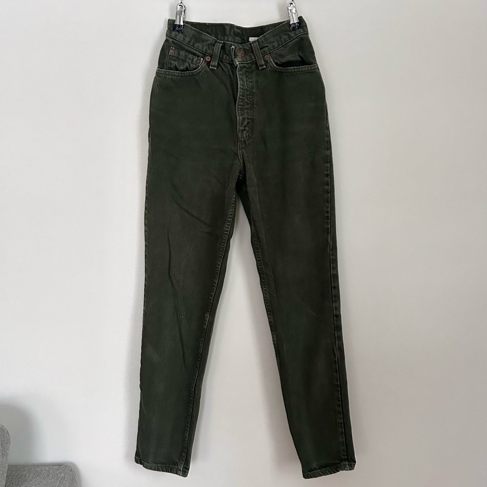 Vintage Levi's 512 Olive Green Jeans